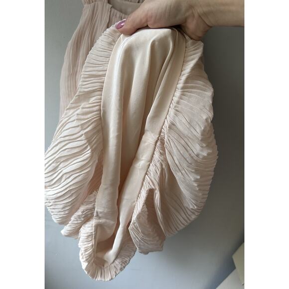 Christian Dior silk girl’s blush pink pleated Lined dress size 12 A NWT - Picture 12 of 13